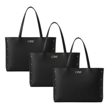 Imagem de Bolsa Sacola Grande Kit Com 3 Peças Universitária De Ombro - CINF, Pre