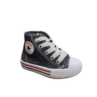 Imagem de Tênis Cano Alto Infantil Feminino E Masculino Blitzz Star, Preto, 19/2