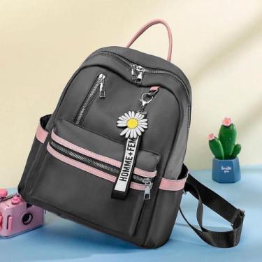 Imagem de Mochila Média Feminina Impermeavel Moto Dia A Dia Escolar Moderna - Ou