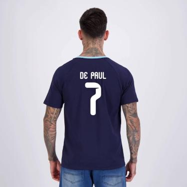 Imagem de Camisa Argentina Ribbon  7 De Paul Masculina-Masculino