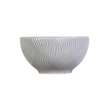 Imagem de Bowl Tigela Sobremesa Cinza Relevo Sinuosa 360 ml Germer - Germer Porc