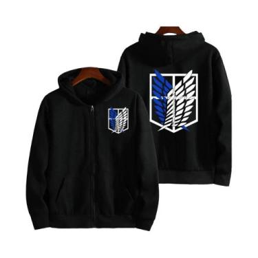 Imagem de Cardigan com zíper masculino, moletom com capuz, casual e elegante - A