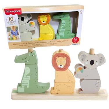 Imagem de Animais Empilhaveis de Madeira Fisher-Price HXV04