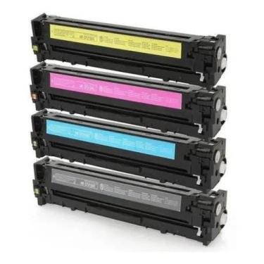 Imagem de Kit 4 toner compatível cf210a cf211a cf212a cf213a  pro-200 m251nw m25