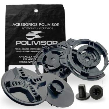Imagem de Kit Fixação da Viseira Botões Para Capacete Agv Blade Aberto - POLIVIS