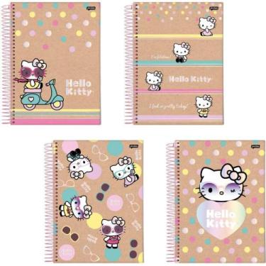 Imagem de Caderno 01X1 Capa Dura Hello KITTY KRAFT 80FLS PCT.C/04 - Jandaia