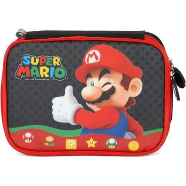 Imagem de Estojo BOX Super Mário BROS Preto - Luxcel