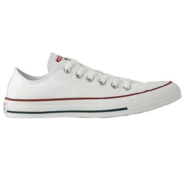 Imagem de Tenis all star chuck taylor cano baixo ref ct0001 unissex, Branco, Ver
