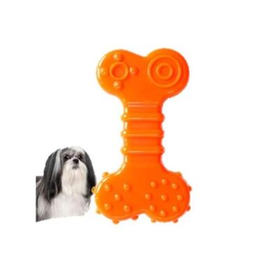 Imagem de Mordedor cachorro Brinquedo ossinho Odontopet Flexi Flat 7kg - Vigofle