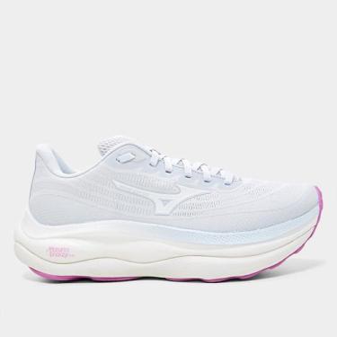 Imagem de Tênis Mizuno Wave Sky 9 Feminino, Azul claro, Branco, 39