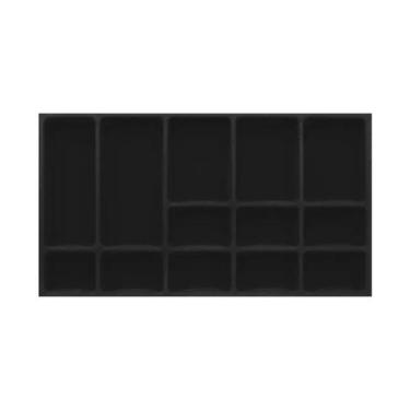 Imagem de Porta Joias (L 663mm C 365mm A 40mm) PJ01 Preto Moldplast PRETO, PRETO