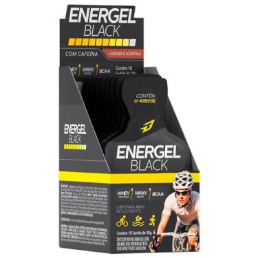 Imagem de Energel Black - 10 Sachês 30g Laranja Com Acerola - BodyAction - Body 