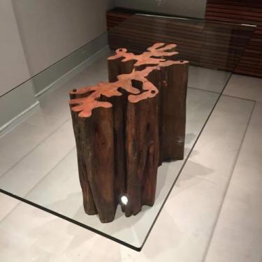 Imagem de Base de Mesa Guarantã 40cm x 40cm x 75cm - Mesa Madeira
