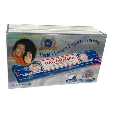 Imagem de Incenso Massala Nag Champa Satya Sai Baba 12 Cxs c 12 Var - Lua Místic