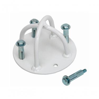 Imagem de Suporte de Teto para Faixa de Suspensão TRX e Saco de Areia e Cordas com 4 Âncoras e Carga Até 120kg Branco Kallango