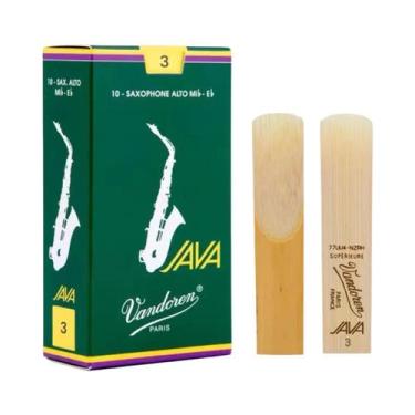 Imagem de Palhetas Para Saxofone Alto Tenor Vandoren Caixa Verde 10 Unidades 20 