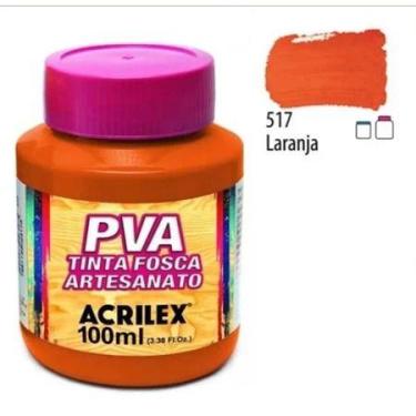 Imagem de Tinta Pva Fosca 100ml 517 Laranja Acrilex