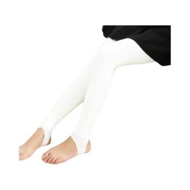 Imagem de Meias-calças Femininas Brancas De Cintura Alta Para Inverno, Sexy, Elá