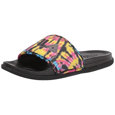 Imagem de Fila Sandália feminina Drifter Lux Tiedye Slide, Preto/Multi/Multi, 11