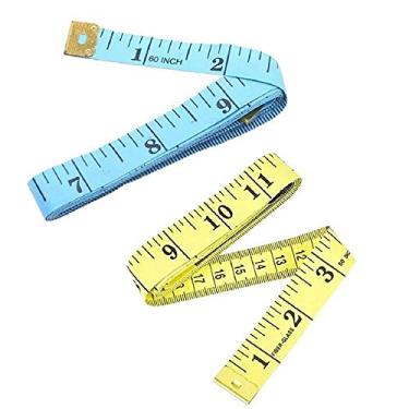 Imagem de Kit 2 Fita Métrica Costura Medida Corporal 1,5m 60 Polegadas Medir Artesanato Medir Corpo Superfícies