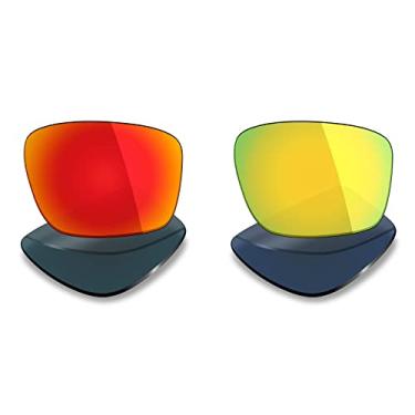 Imagem de 2 pares de lentes polarizadas de substituição da Mryok para óculos de sol Oakley Mainlink – Opções