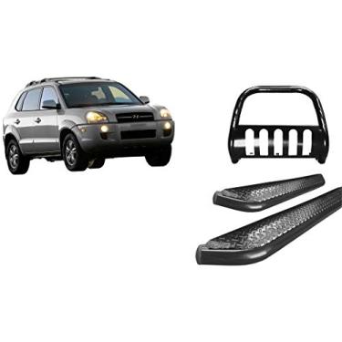 Imagem de Kit Quebra mato C/CHAPA+estribo chapa preto Tucton até 2016