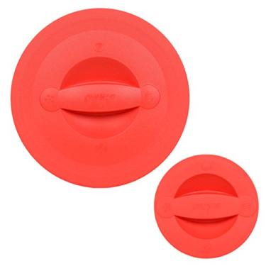 Imagem de Pyrex 516-RRD-PC Tampa de copo de medição vermelha de 2 xícaras e tampa de copo de medição vermelha de 8 xícaras