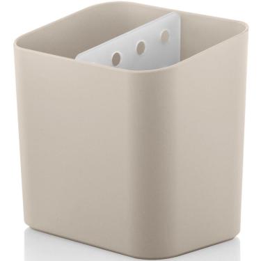 Imagem de Escorredor De Talheres Garfo Faca Colher Pia Bancada Louça Bege