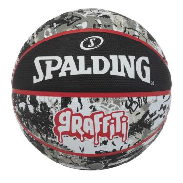 Imagem de Bola Basquete Spalding - Graffiti - Preto/Vermelho - Tam 7