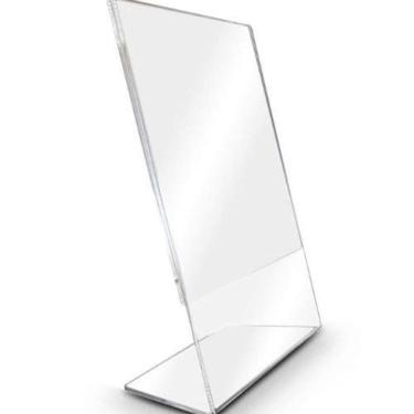 Imagem de Display Acrílico L 10X15Cm A6 Expositor Mesa Balcão 10 Pcs