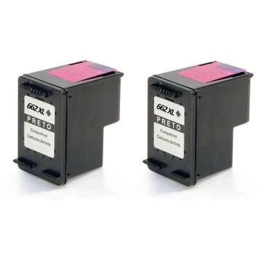 Imagem de Kit 2 Cartuchos De Tinta  662 (Cz105) Preto 15Ml
