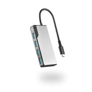 Imagem de Alogic UCFUUA-SGR USB-c Fusion Swift 4 em 1 Hub Dock 4xusb-a USB 3.0 cinza espacial