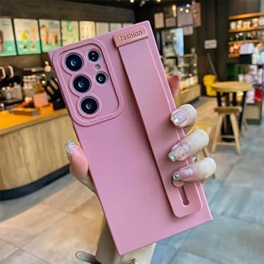 Imagem de Capa protetora de alça de pulso simples para Samsung A52S A32 72 12 51 A71 A53 73 A13 33 23 S22 Ultra S20 Plus S21 FE Case, Rosa, para Samsung A22 5G