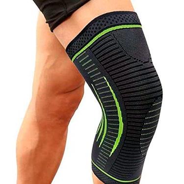 Imagem de Joelheira Protetor De Joelho Preto Verde Tamanho Único