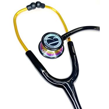 Imagem de Estetoscópio Duplo Adulto E Infantil Bic em Inox High Performance (PRETO DOURADO RAINBOWPRETO DOURADO RAINBOW)