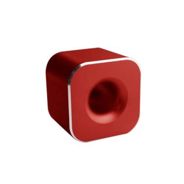 Imagem de Suporte de caneta de alumínio, mini suporte de caneta de ouro base de recipiente para caneta, escova de escova de dentes, organizador de armazenamento de mesa de cigarro eletrônico - perfeito para estudantes e escritório (Vermelho)