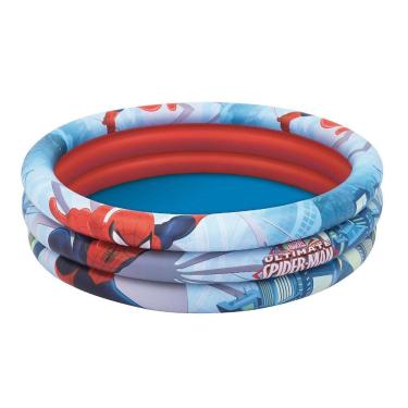Imagem de Piscina Inflável 3 Aneis Homem Aranha 200L