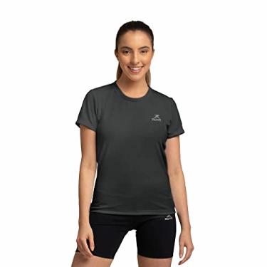 Imagem de Camisetas Dry Basic SS FPS 50 Muvin – Manga Curta – Feminina – Proteção Solar UV50 – Camiseta Para Academia Treino Funcional – Pilates – Yoga – Corrida – Ginástica Fitness – Caminhada – Secagem Rápida (G, Chumbo)