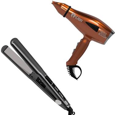 Imagem de Prancha Chapinha Extreme Lizze 220v + Secador Cabelo Aero 3000w Lion 220v Cobre