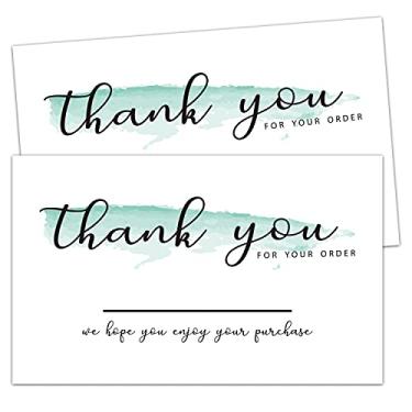 Imagem de None Brand TENTADO 50 Thank You for Order Cards, Thank You For Supporting My Small Business Cards, Customer Thank You Cards for Online Retailers, Small Business Owners and Local Stores, 5 x 3,5