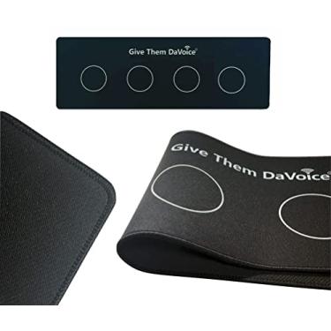 Imagem de DaVoice Tapete de botão para cães (4 botões posicionados) para botões de comunicação de cães, botões de cachorro para quadro de comunicação, botão de fala para adestramento de palavras falantes (botões e acessórios não incluídos)