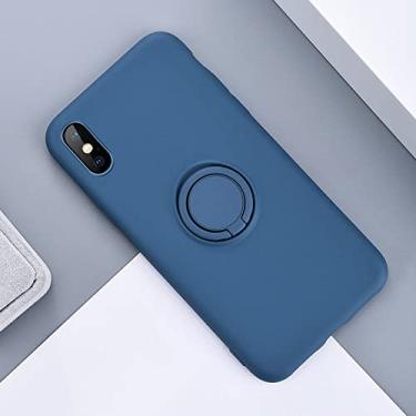 Imagem de Capa de silicone magnético de luxo para Samsung Galaxy S22 S21 Ultra S20 FE S10 S9 S8 Plus S10E S 22 21 A70 A50 Suporte de Anel Capa Macia, Azul, Para Samsung S8