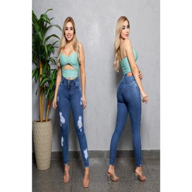 Imagem de Calca feminina jeans skinny classic RI19