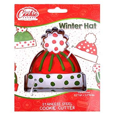 Imagem de Cortador de biscoito de chapéu de inverno, aço inoxidável premium de grau alimentício, pode ser lavado na lava-louças (chapéu de inverno)