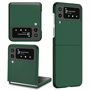 Imagem de Para Samsung Z Flip 4 3 2 Capa Untra Thin Anti-Fingerprint Hard Cover Case para Z Flip Phones, Dark Green, For Galaxy Z Flip 2