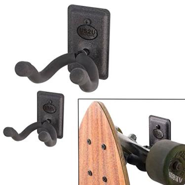 Imagem de US2U Exibe suporte de parede de skate ou suporte de parede de longboard – US06, 2 PACK - FLATWALL