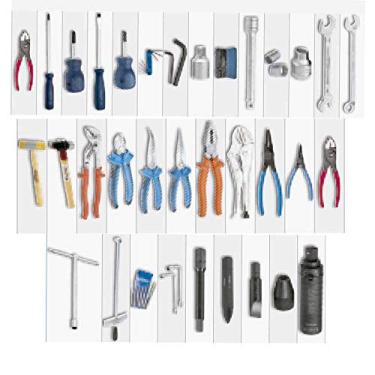 Imagem de Kit de Ferramentas para Moto GEDORE Mecânica Básica - 080545 084545