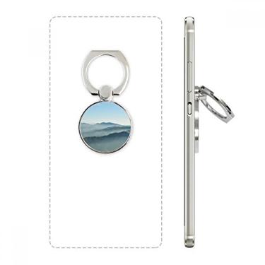 Imagem de Suporte de argola ajustável para celular Sunshine Mountains Sky Fog Nature