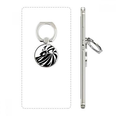 Imagem de Suporte de anel de telefone com símbolo do signo de Leão da Constelação com laço ajustável