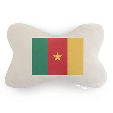 Imagem de DIYthinker Almofada para decoração de pescoço com bandeira nacional da África dos Camarões